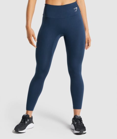 Women's Gymshark Training Leggings Navy | CA 135AD6